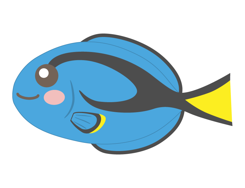 最も好ましい 魚 正面 イラスト