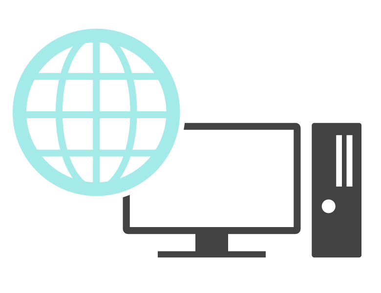 Pcとインターネットのイラスト 無料のフリー素材 イラストエイト