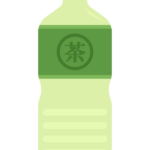 ペットボトルの緑茶（2L）のイラスト