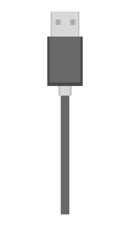 USBケーブルのイラスト