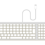 USBのPCキーボードのイラスト