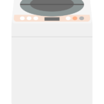 洗濯機（正面）のイラスト