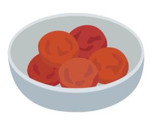 梅干しのイラスト | 無料のフリー素材 イラストエイト