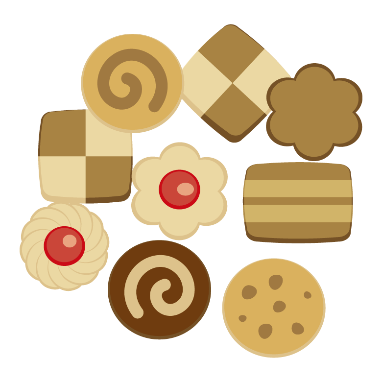いろいろなクッキーのイラスト