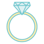 ダイヤモンドの指輪のイラスト02
