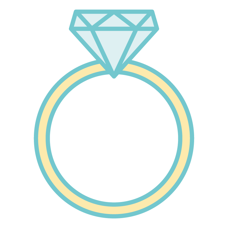 ダイヤモンドの指輪のイラスト02
