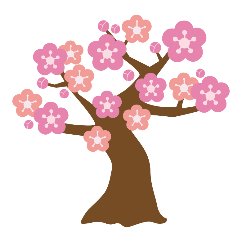 梅の木 梅の花のイラスト 無料のフリー素材 イラストエイト