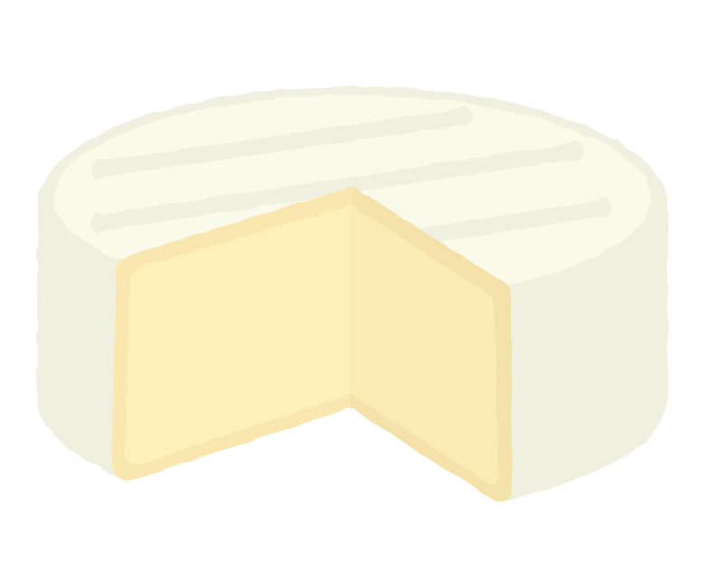 カマンベールチーズのイラスト 無料のフリー素材 イラストエイト