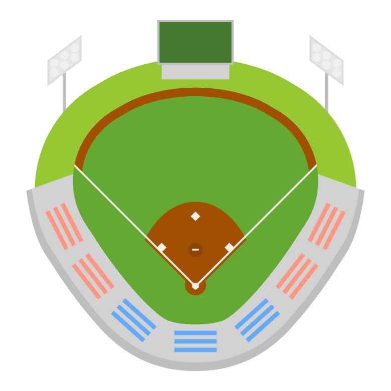 野球場 スタジアムのイラスト02 無料のフリー素材 イラストエイト