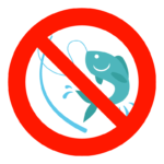 釣り禁止のイラスト