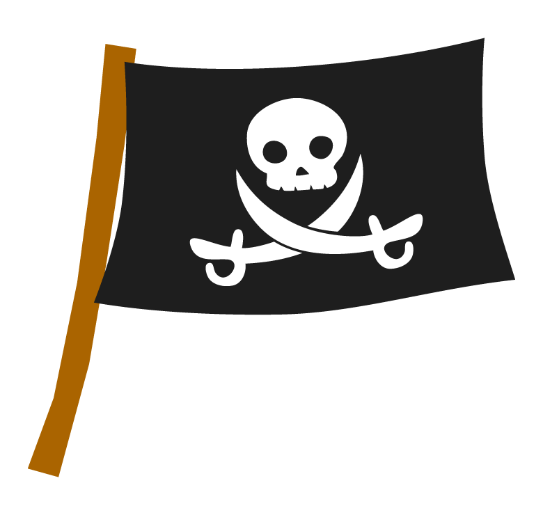 海賊旗のイラスト02
