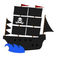 海賊船のイラスト02