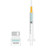 ワクチンと注射器のイラスト