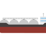 タンカー船のイラスト