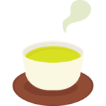 緑茶／お茶／湯呑のイラスト