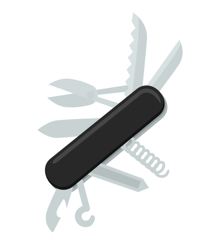 アーミーナイフ／十徳ナイフ／多機能ナイフのイラスト02
