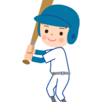 少年野球／バッターのイラスト