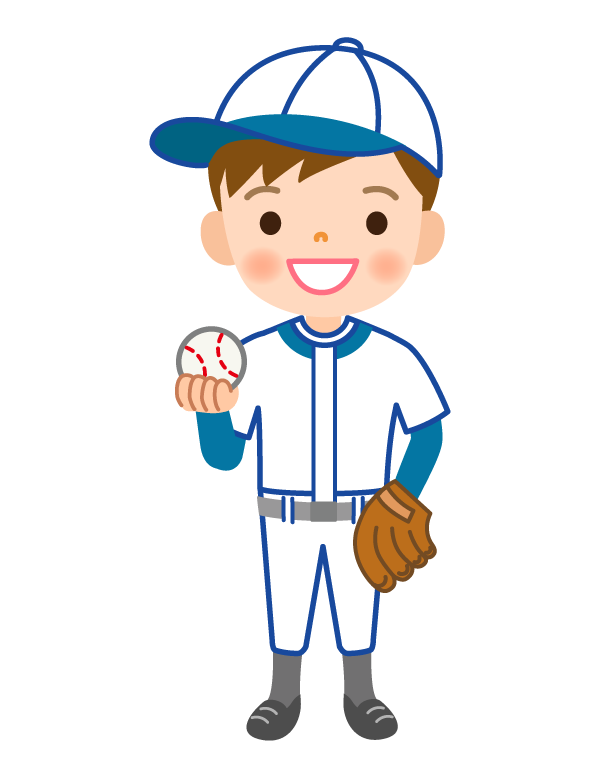 少年野球／ピッチャーのイラスト