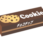 箱のチョコチップクッキーのイラスト