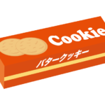 箱のバタークッキーのイラスト