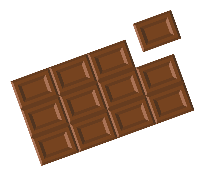 チョコレート／板チョコのイラスト