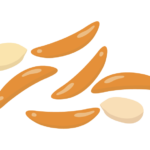 柿の種とピーナッツのイラスト
