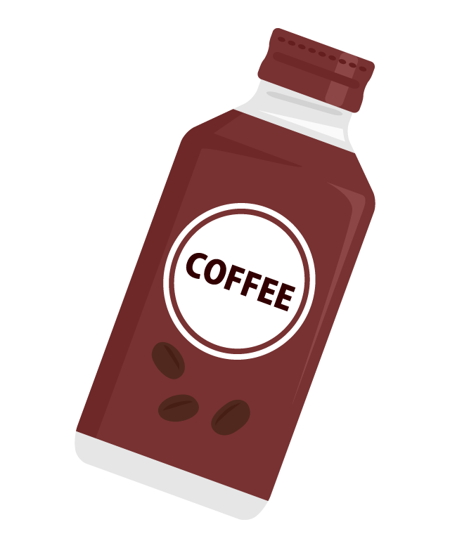 コーヒー／ボトル缶のイラスト