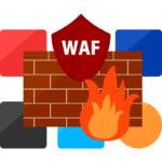 WAF／セキュリティー／ファイアーウォールのイラスト