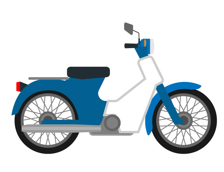 バイク／オートバイのイラスト