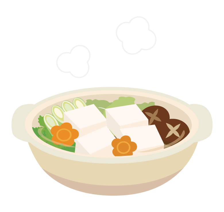 湯豆腐のイラスト