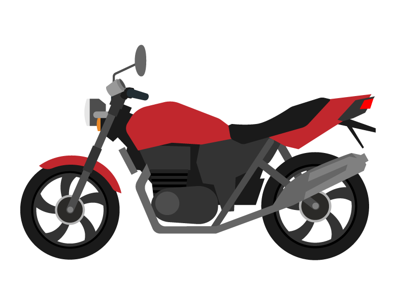 ネイキッドバイクのイラスト