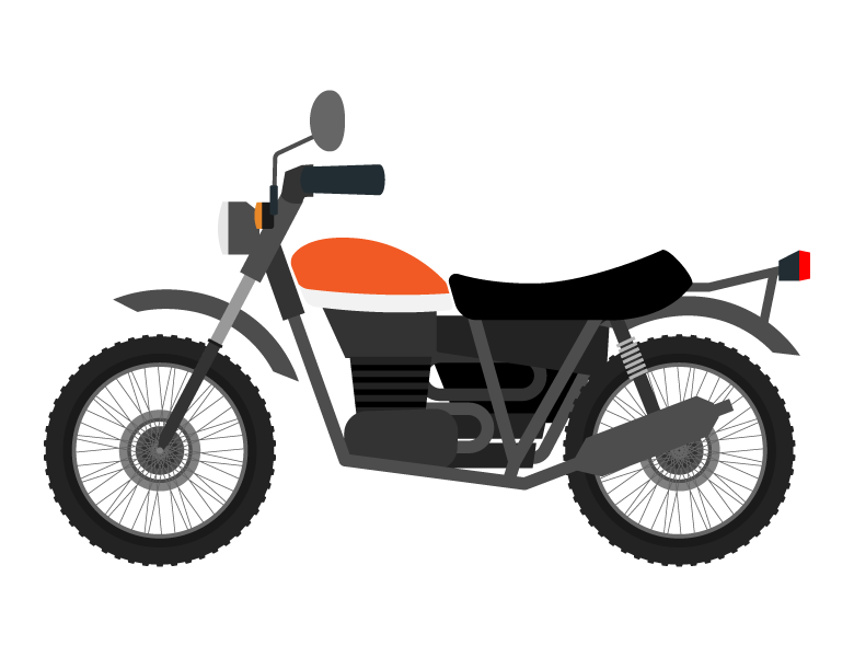 ストリートバイクのイラスト