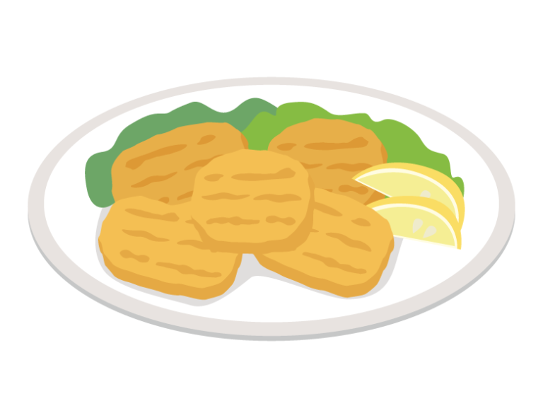 チキンナゲットのイラスト | 無料のフリー素材 イラストエイト
