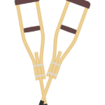 松葉杖のイラスト