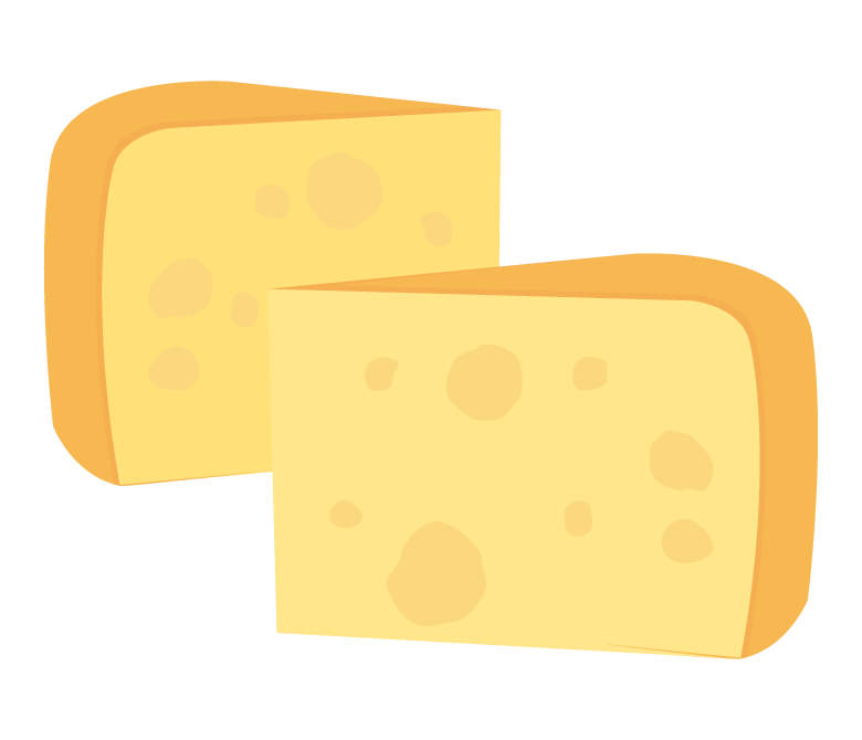 カットチーズのイラスト