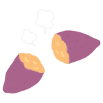 焼き芋／サツマイモのイラスト