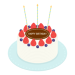 バースデーケーキ／誕生日ケーキのイラスト02