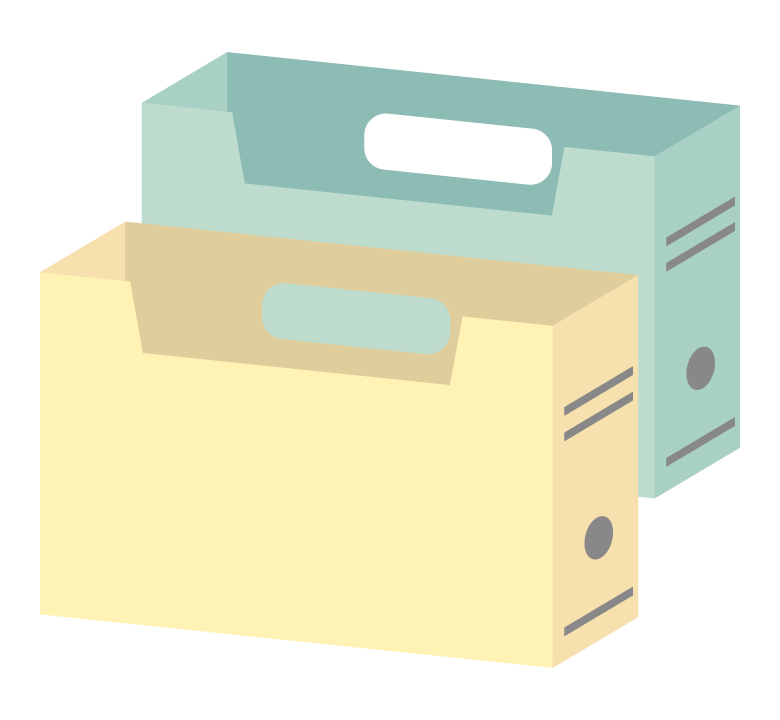 ファイルボックスのイラスト