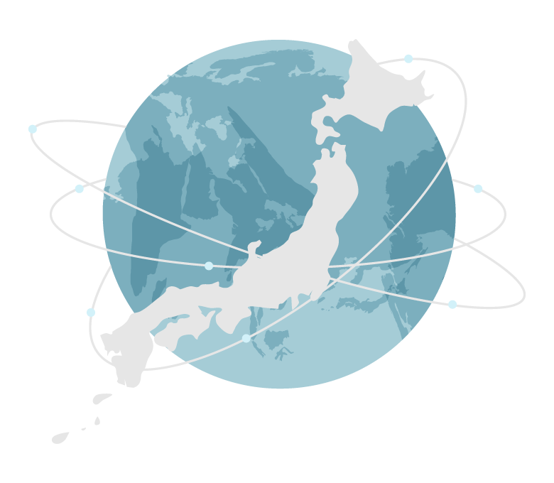 グローバルネットワーク／日本のイラスト