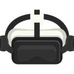 VRヘッドマウントディスプレイのイラスト