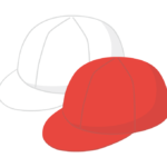 紅白帽のイラスト