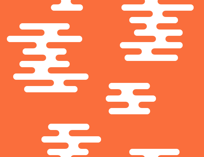 橙色のエ霞文／和柄／和風素材のテクスチャーのイラスト