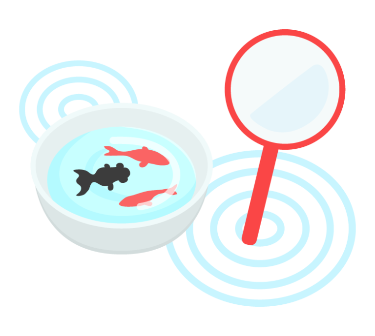 金魚すくいのイメージイラスト | 無料のフリー素材 イラストエイト