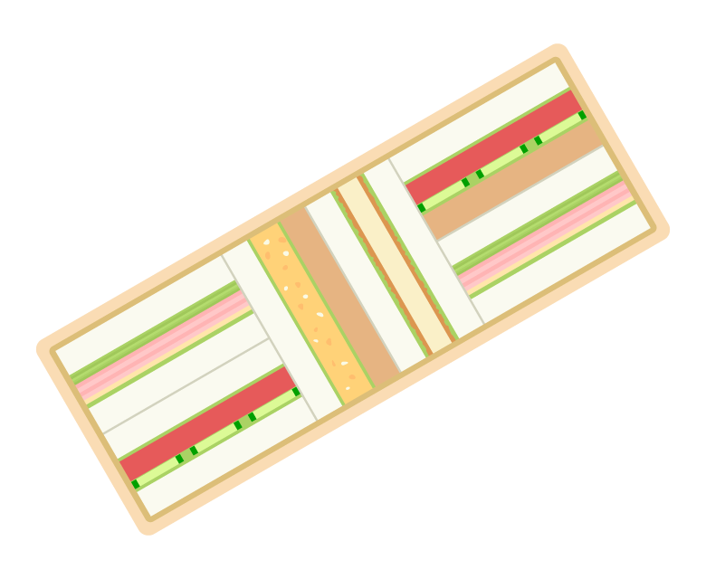 サンドイッチ弁当／ピクニック弁当のイラスト