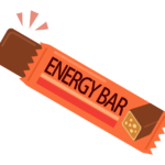 チョコレート味のエネルギーバーのイラスト