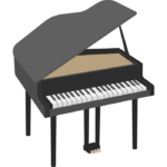 グランドピアノのイラスト02