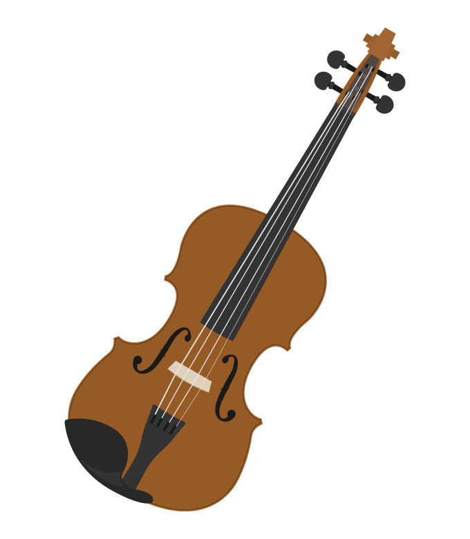 ヴァイオリン／バイオリンのイラスト