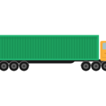 大型貨物トラック／トレーラーのイラスト