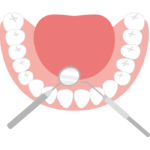 歯の検診や治療のイラスト