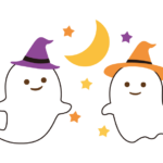 かわいいお化けたちのハロウィンイラスト